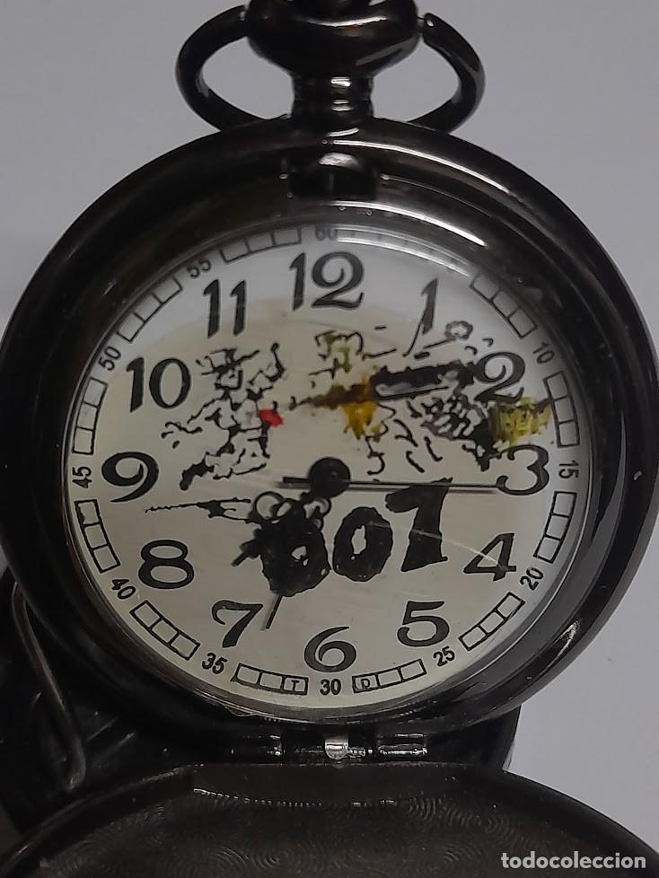 Relojes: Reloj bolsillo de cuarzo dibujado en la esfera - Foto 3