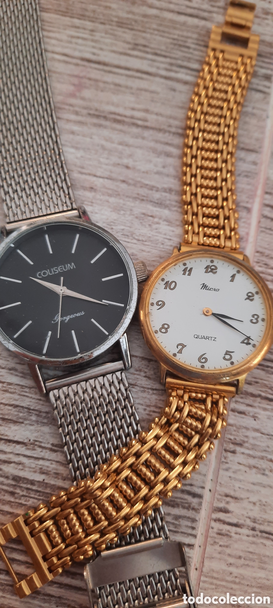 Relojes: Lote de dos relojes.Coliseum y micro.sin pilas. - Foto 1