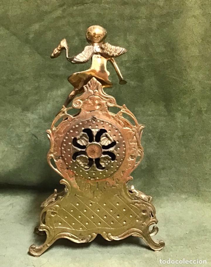 Relojes: GUARNICION DE CANDELABROS Y RELOJ DE CHIMENEA - Foto 3