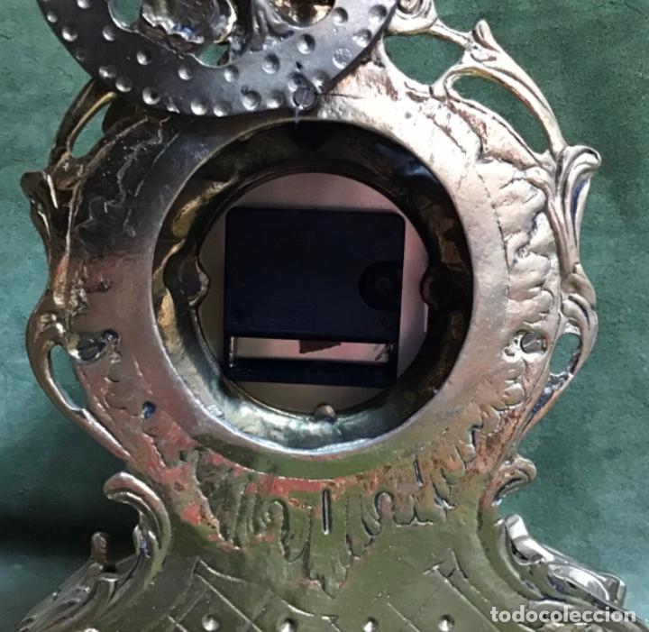 Relojes: GUARNICION DE CANDELABROS Y RELOJ DE CHIMENEA - Foto 5