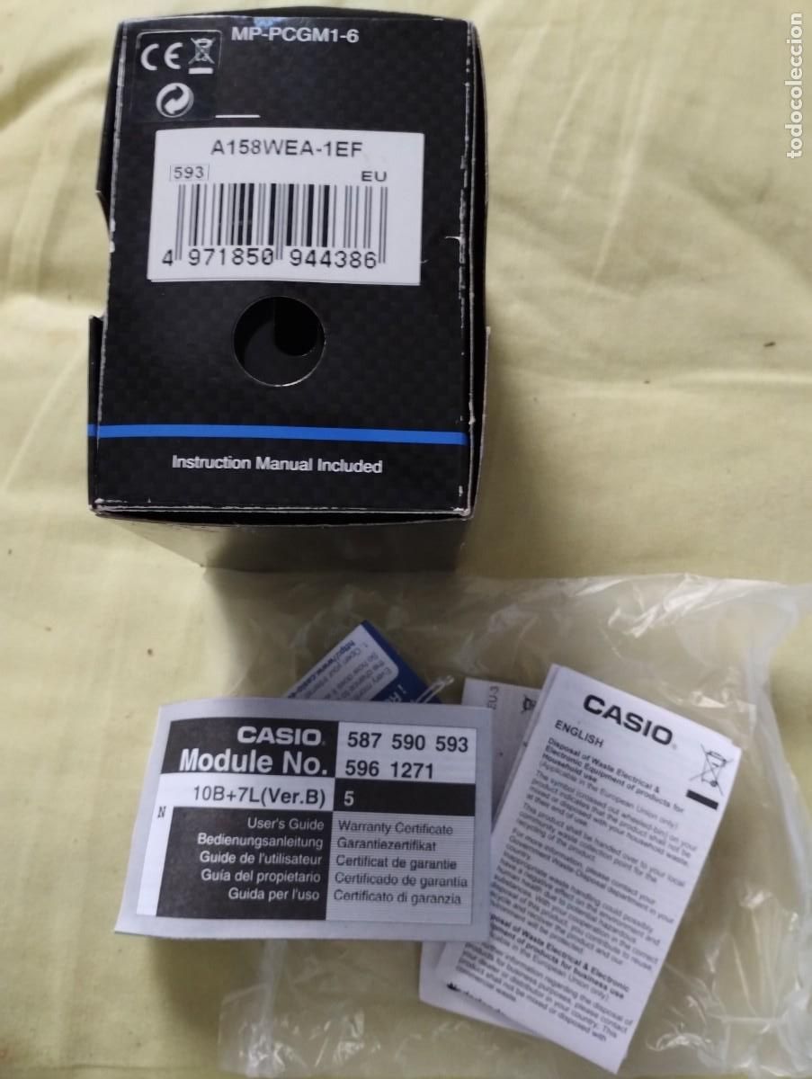 Relojes: Funda de reloj de caballero Casio ,estuche y documentacion - Foto 4