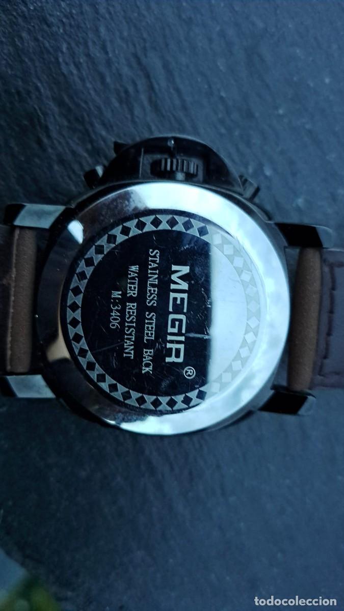 Relojes: Reloj MEGIR Modelo 3406 Stainless Stell Back - Foto 4