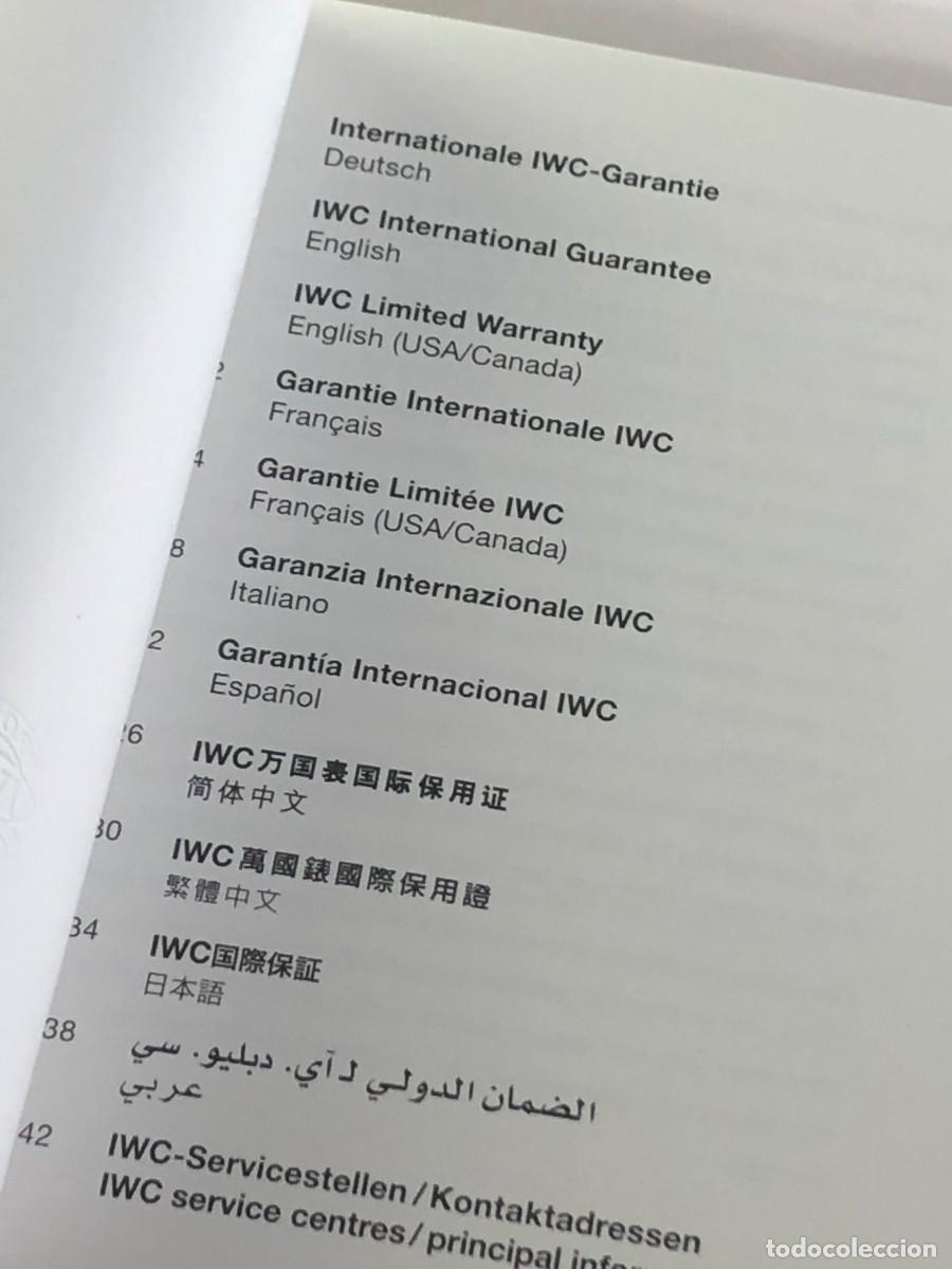 Relojes: IWC Documentaci&oacute;n Reloj &rdquo;&rdquo; - Foto 7