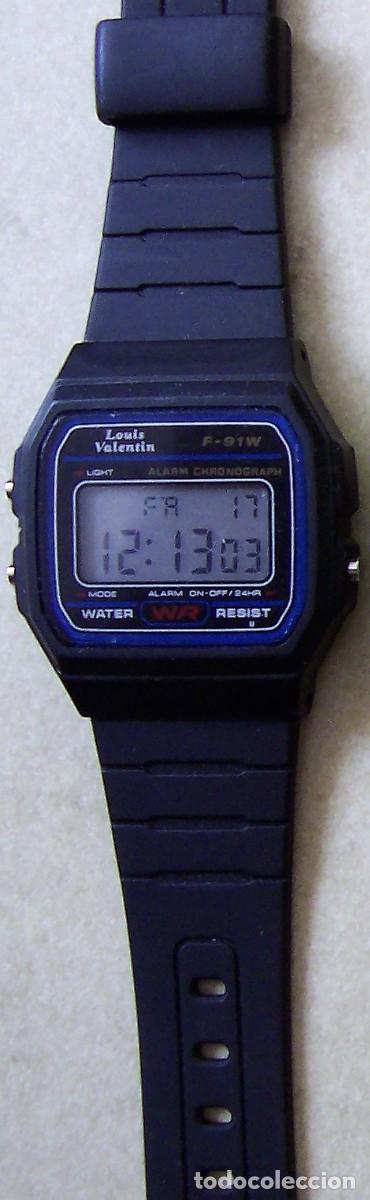 Relojes: F-91w LOUIS VALENTIN. Reloj digital retro. - Foto 1