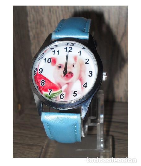 Relojes: Reloj Cerdo Cerdito (color azul) - Foto 1