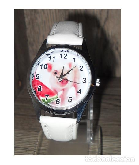 Relojes: Reloj Cerdo Cerdito (color blanco) - Foto 1