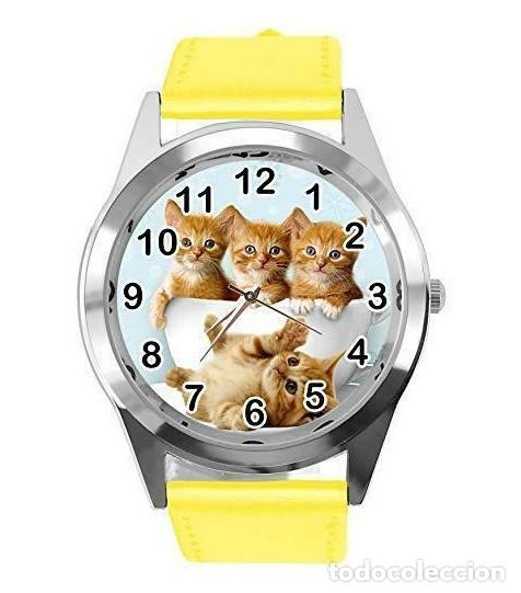 Relojes: Reloj Gatos (color amarillo) - Foto 1