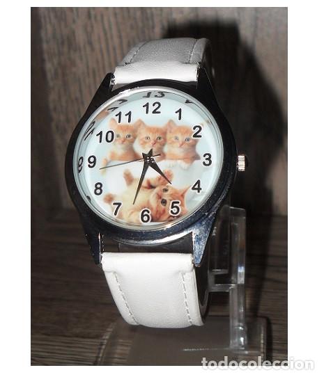 Relojes: Reloj Gatos (color blanco) - Foto 1