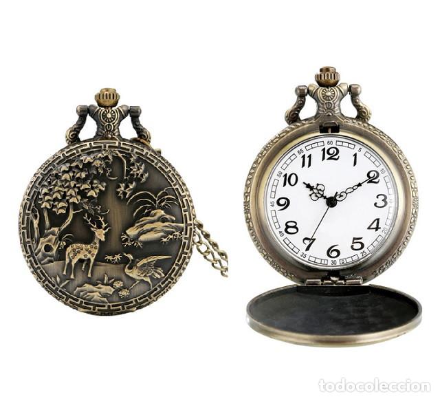 Relojes: Reloj bolsillo Alces Alce Ciervo - Foto 1