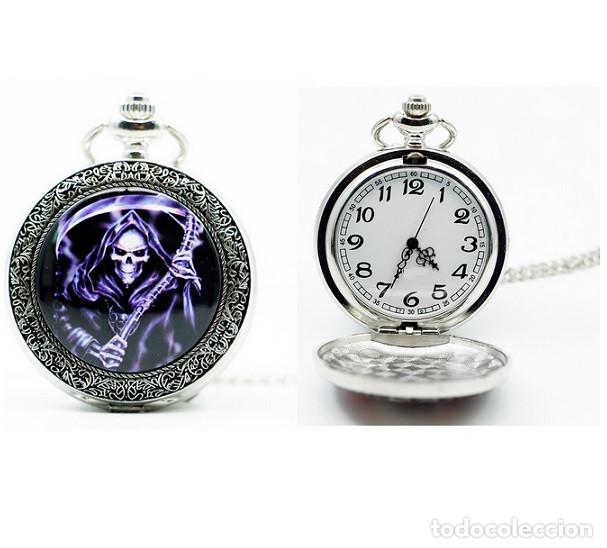 Relojes: Reloj bolsillo Muerte Esqueleto Calavera - Foto 1