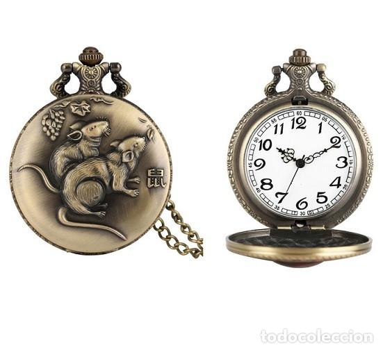 Relojes: Reloj bolsillo Ratas Ratones - Foto 1