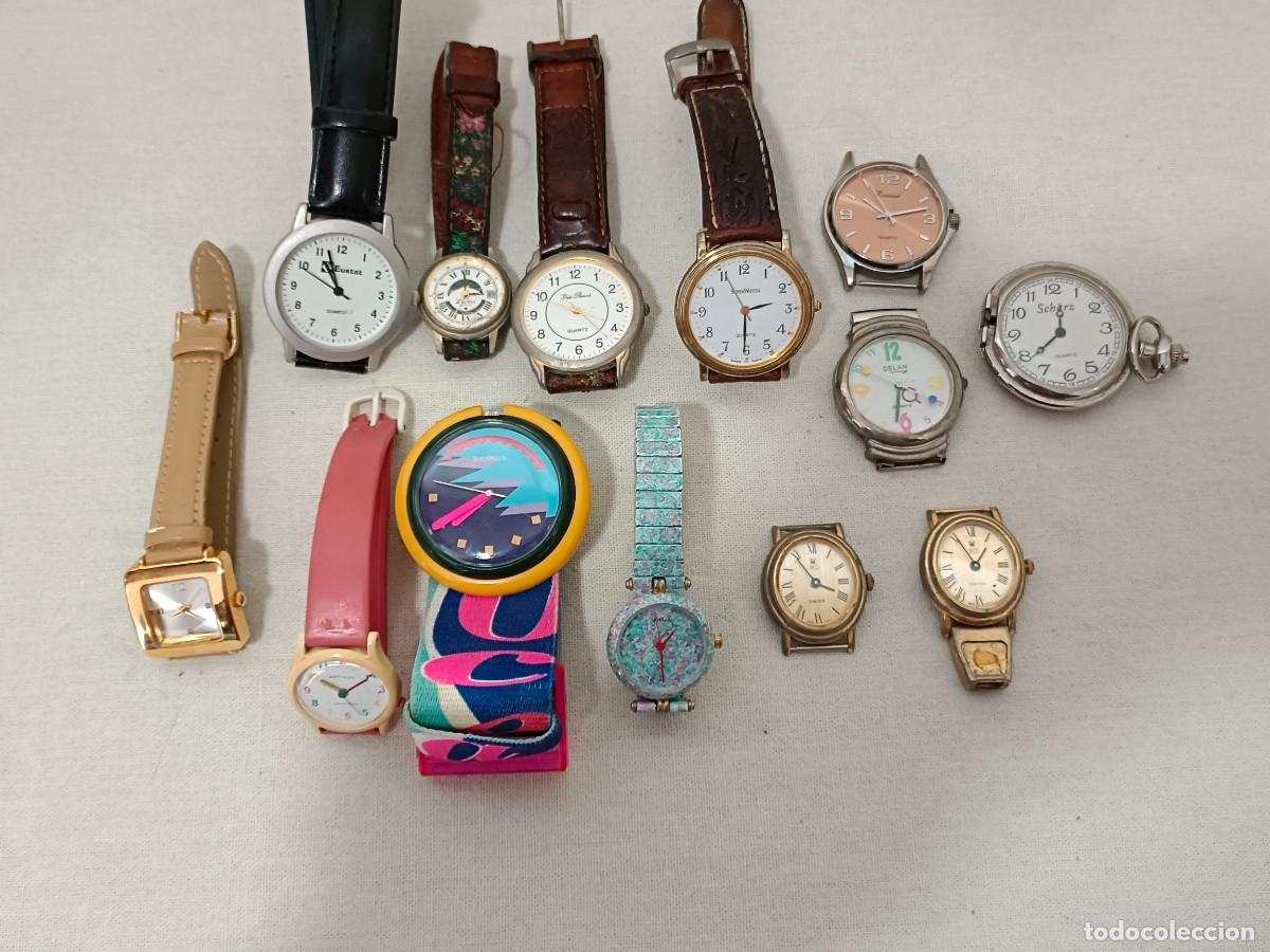 Relojes: Lote de 13 relojes con y sin correa - Foto 1