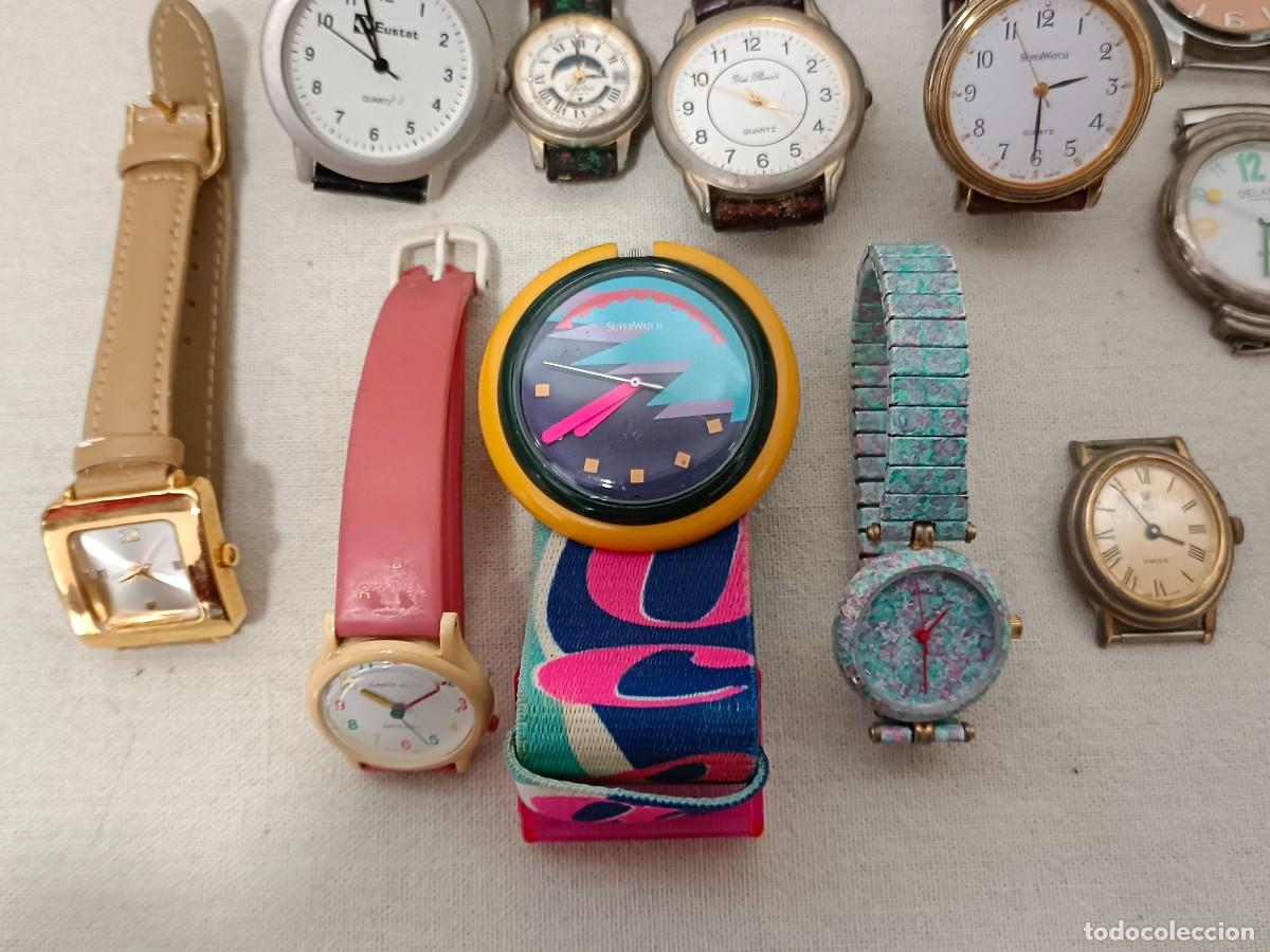Relojes: Lote de 13 relojes con y sin correa - Foto 3