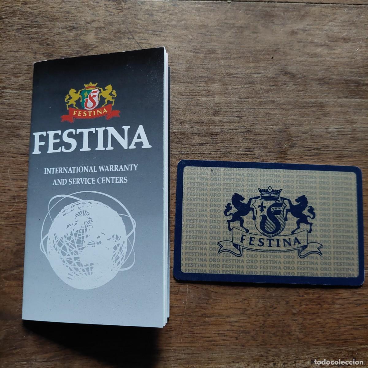 Relojes: Garant&iacute;a reloj Festina 2001 - Foto 1