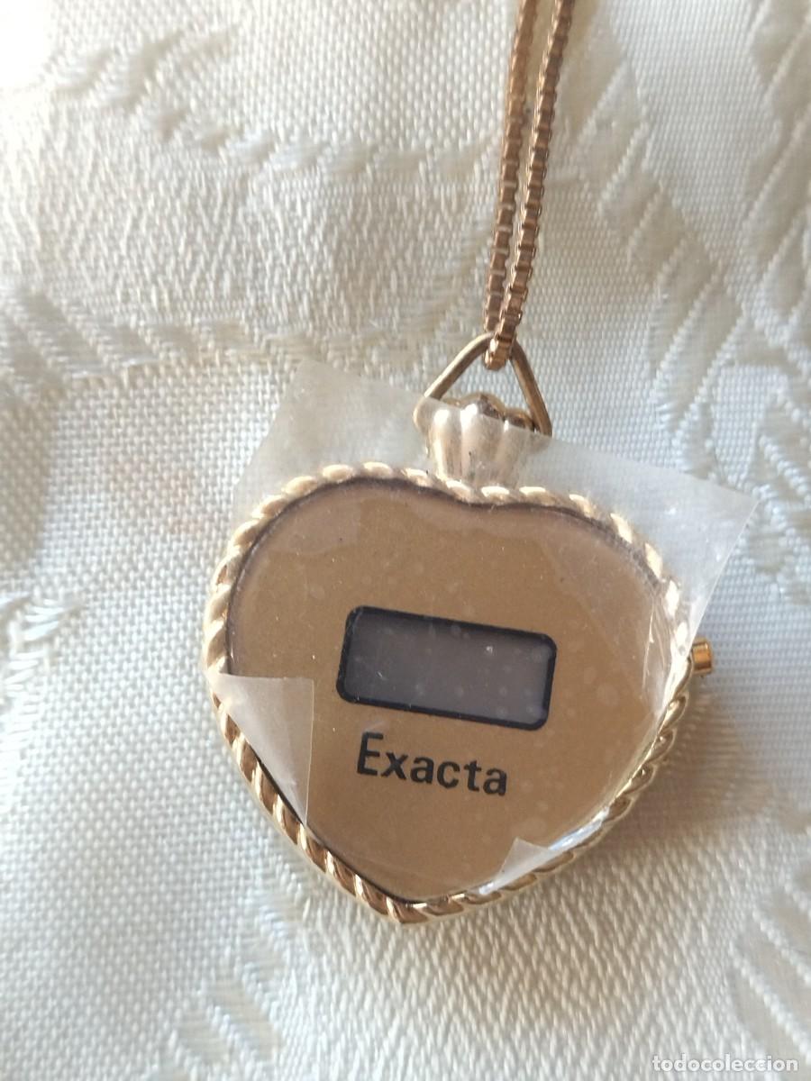 Relojes: Reloj quartz exacta forma de coraz&oacute;n con cadena. - Foto 1