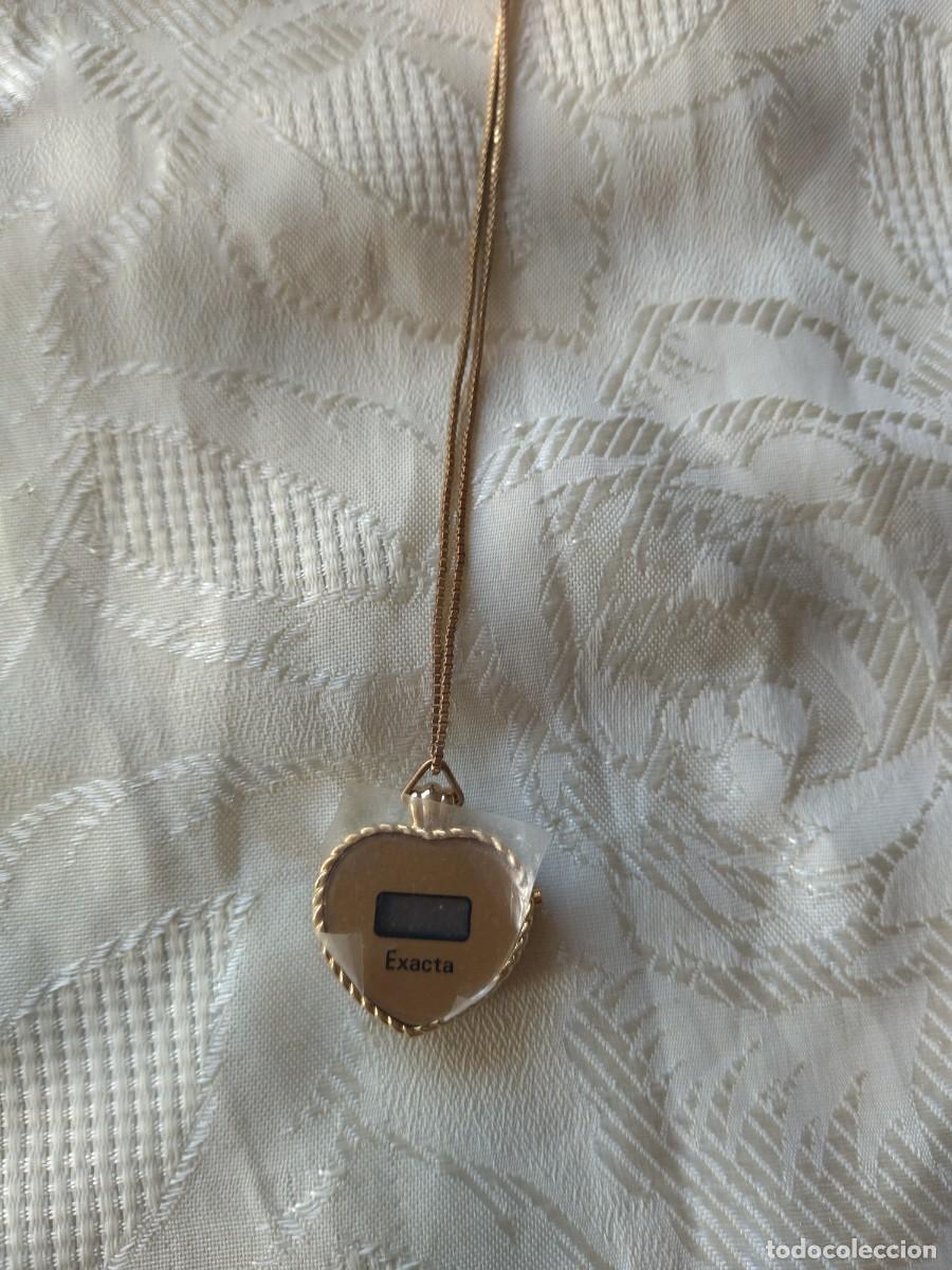 Relojes: Reloj quartz exacta forma de coraz&oacute;n con cadena. - Foto 2