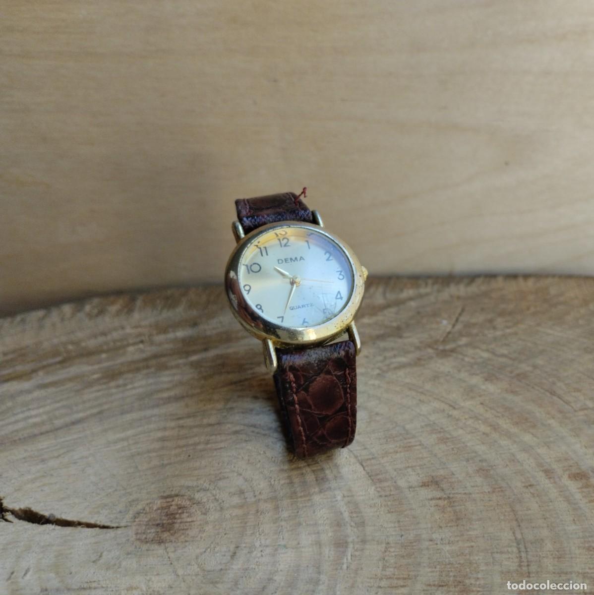 Relojes: Reloj vintage DEMA Quartz con correa. - Foto 2