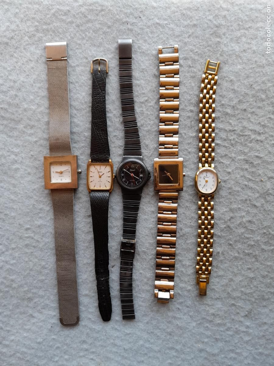 Relojes: Lote de 5 Relojes de Cuarzo para Dama. - Foto 1