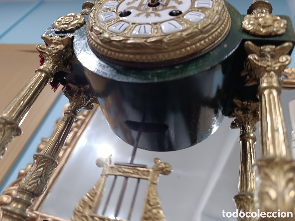 Relojes: Reloj antiguo tipo imperio s. XlX (funciona correctamente) - Foto 6