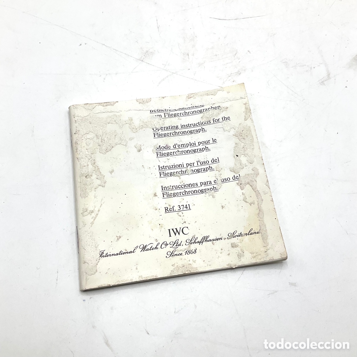 Relojes: IWC Ref. 3741 documento de reloj A00837/06.01 &ldquo;&rdquo; - Foto 1