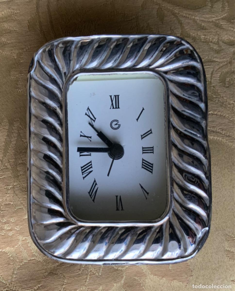Relojes: RELOJ DESPERTADOR PLATA DE LEY - Foto 3