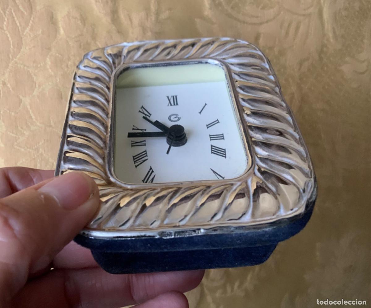 Relojes: RELOJ DESPERTADOR PLATA DE LEY - Foto 4