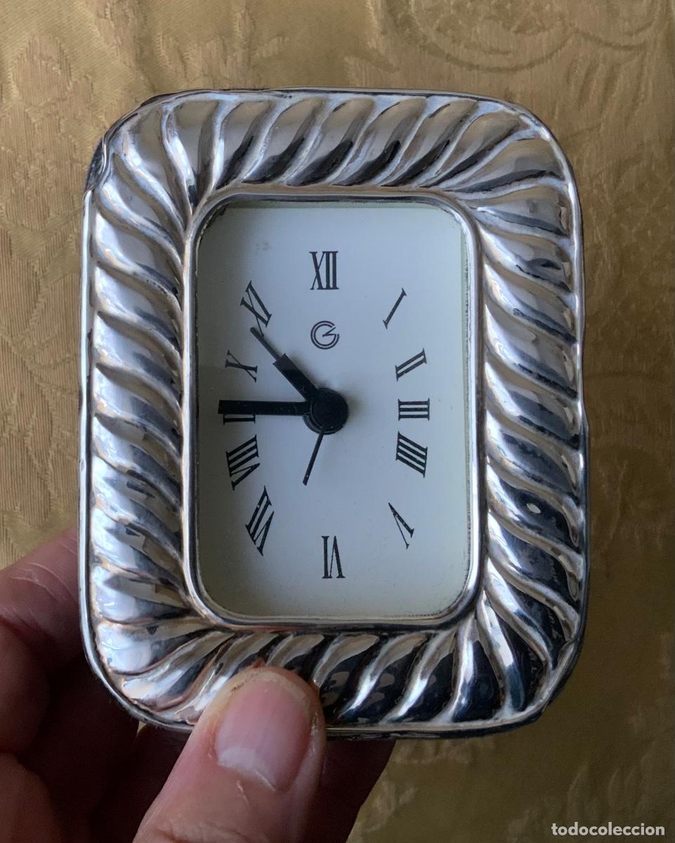 Relojes: RELOJ DESPERTADOR PLATA DE LEY - Foto 5
