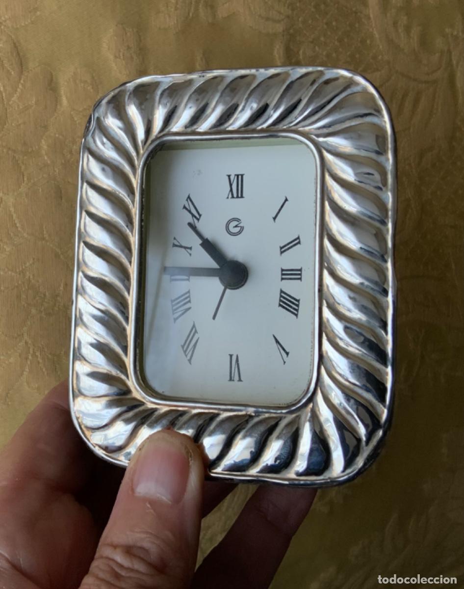 Relojes: RELOJ DESPERTADOR PLATA DE LEY - Foto 6