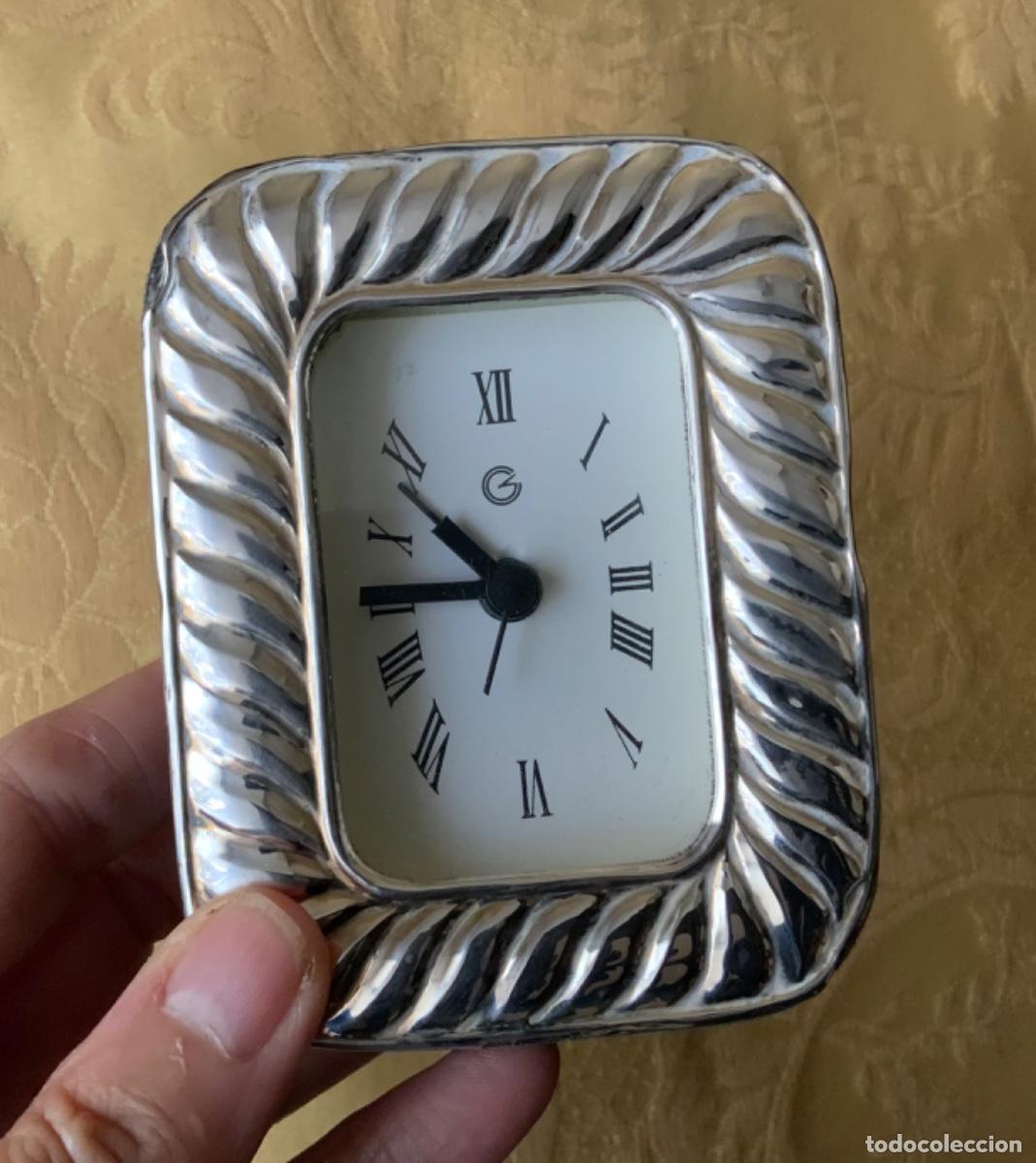 Relojes: RELOJ DESPERTADOR PLATA DE LEY - Foto 7