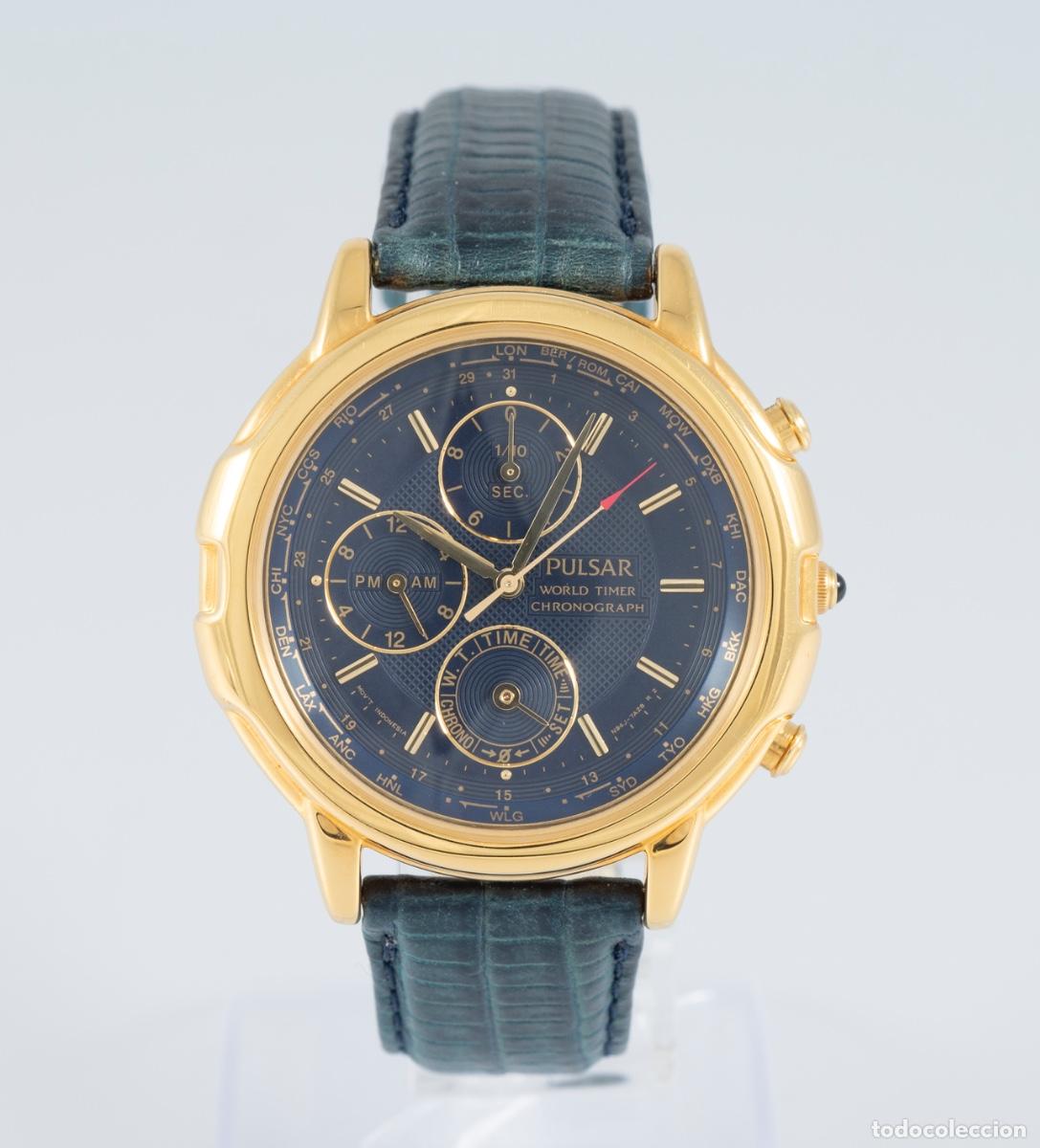 Relojes: Pulsar World Timer Chronograph Ref: N94J-7A10 A0 - Foto 1