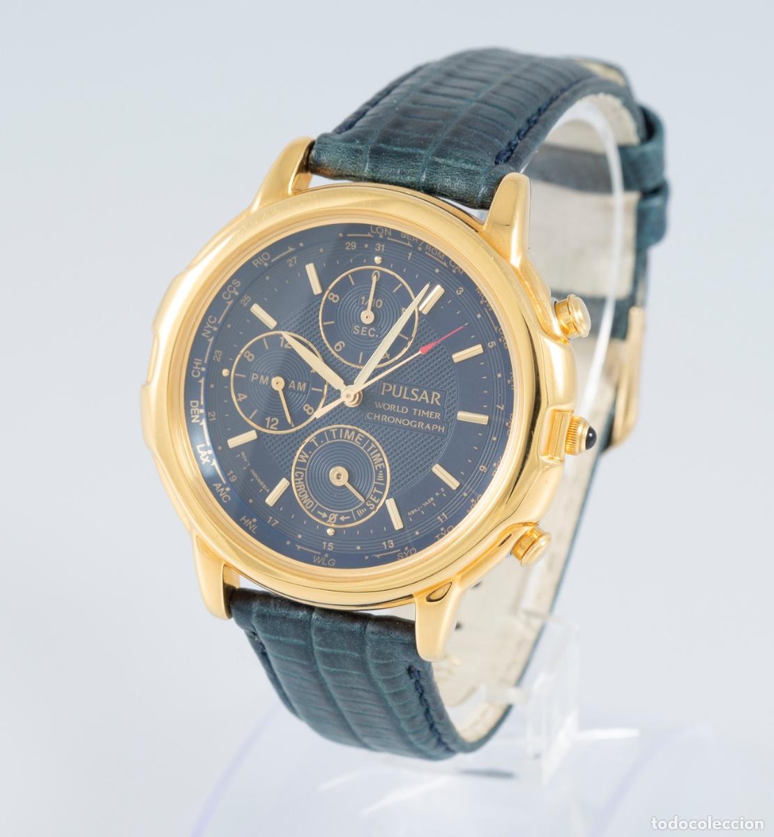 Relojes: Pulsar World Timer Chronograph Ref: N94J-7A10 A0 - Foto 3