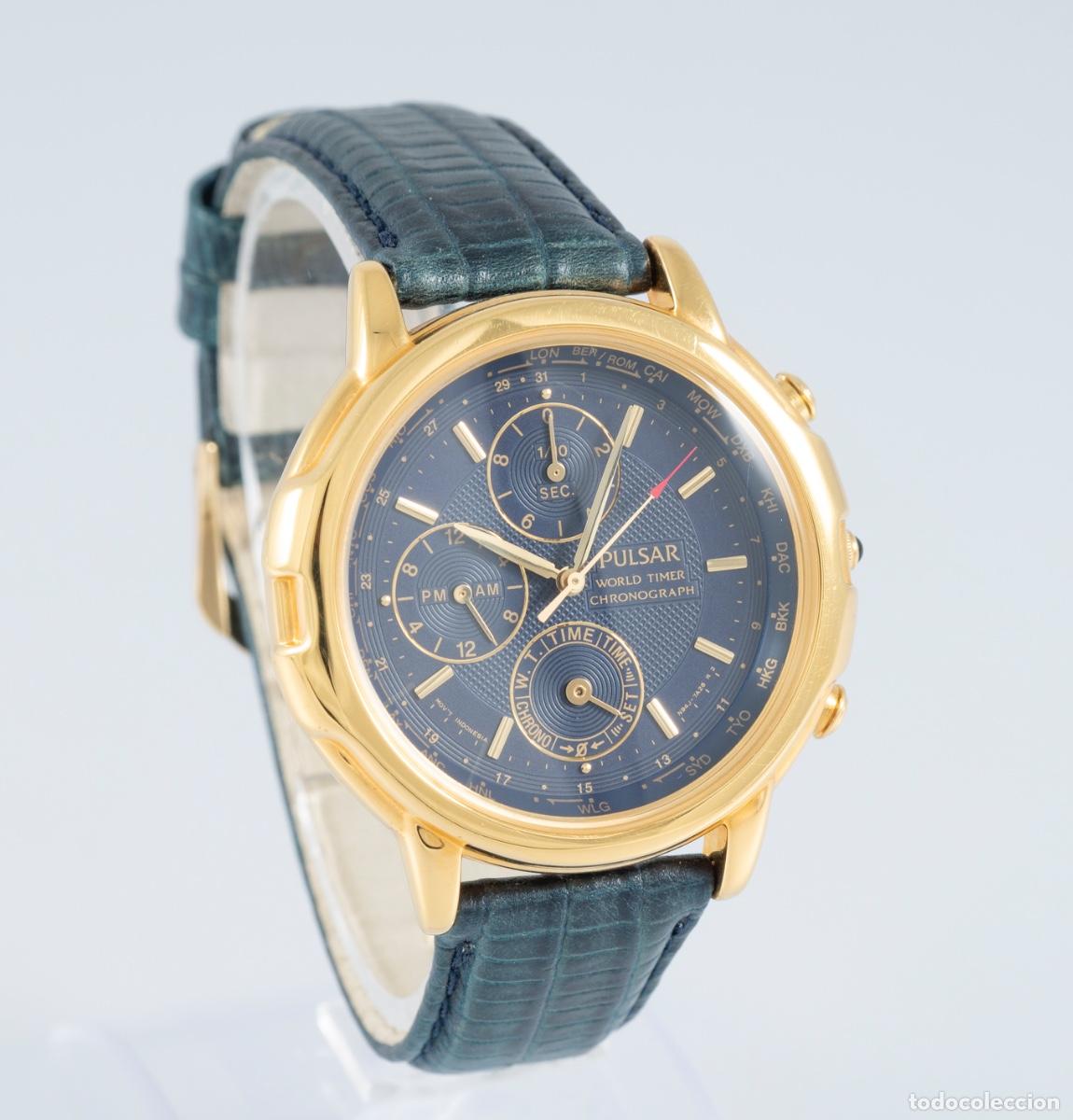 Relojes: Pulsar World Timer Chronograph Ref: N94J-7A10 A0 - Foto 6
