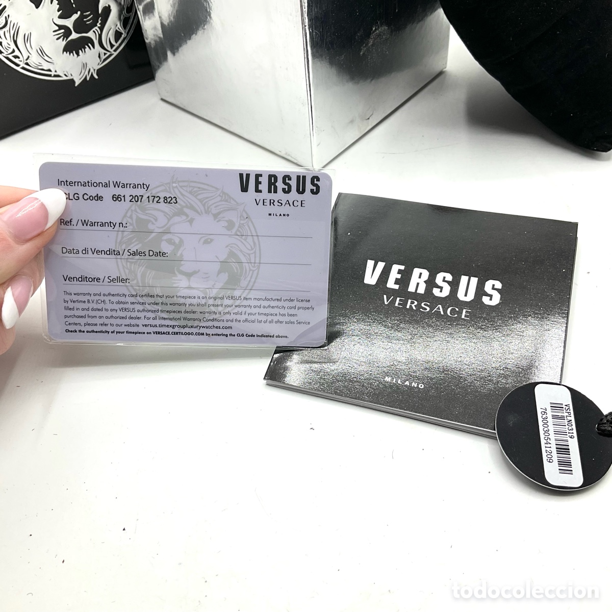 Relojes: VERSACE Caja De Reloj Vac&iacute;a con documentos / Empty Watch Box &rdquo;&rdquo; - Foto 2