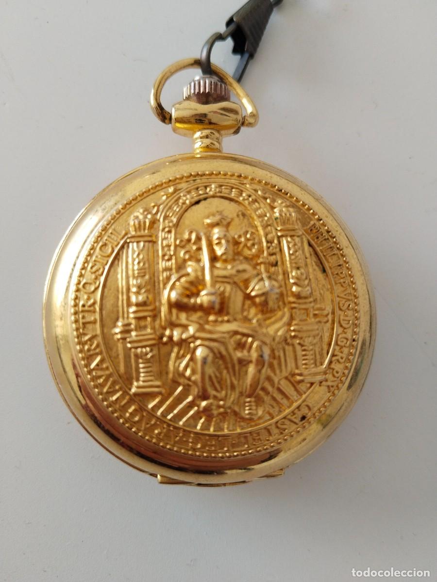 Relojes: Reloj de bolsillo con cadena - Foto 1