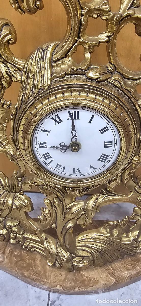 Relojes: Reloj de bronce con base de m&aacute;rmol. - Foto 2