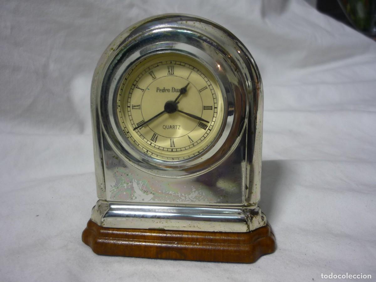Relojes: Reloj de sobremesa en plata de Pedro Dur&aacute;n Funciona - Foto 2