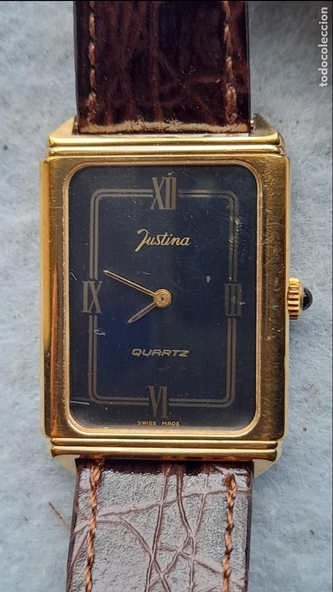 Relojes: Reloj Marca Justina de Cuarzo. Funcionando. - Foto 8