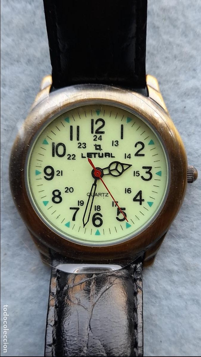 Relojes: Reloj Marca Letual de Cuarzo para Caballero. Funcionando. - Foto 6
