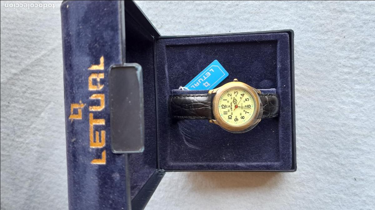 Relojes: Reloj Marca Letual de Cuarzo para Caballero. Funcionando. - Foto 1