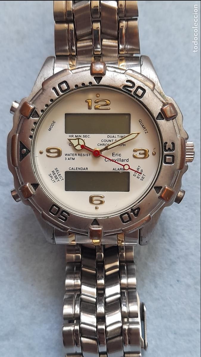 Relojes: Reloj Marca Eric Chevillard. Anal&oacute;gico y Digital para Caballero. - Foto 2