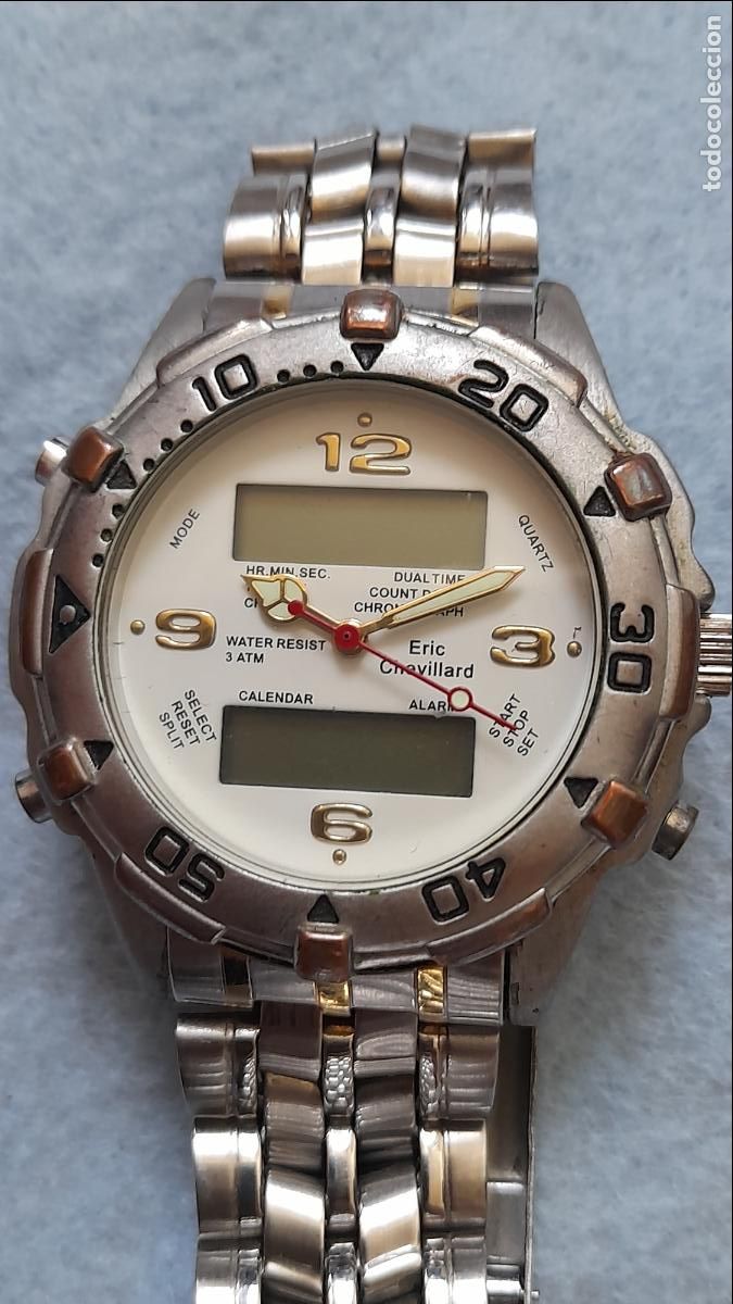 Relojes: Reloj Marca Eric Chevillard. Anal&oacute;gico y Digital para Caballero. - Foto 7