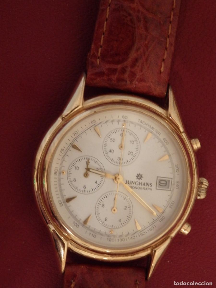 Relojes: RELOJ CHRONOGRAFO JUNGHANS 41.8050 COMO NUEVO - Foto 6