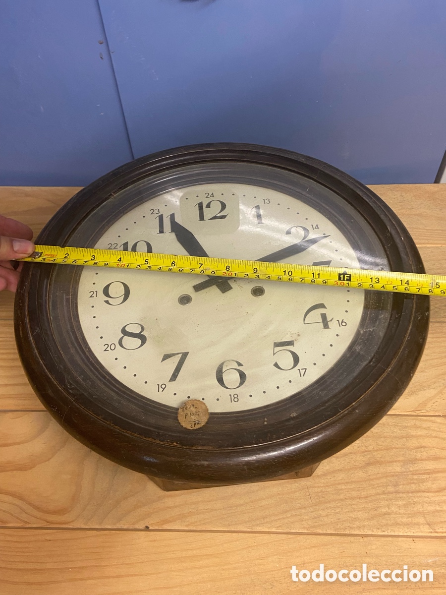 Relojes: Reloj ojo de buey antiguo con p&eacute;ndulo - Foto 3
