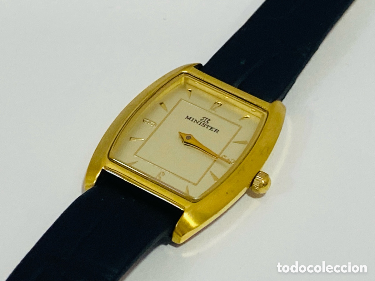 Relojes: Reloj Minister Chapado y Cuero - Foto 3