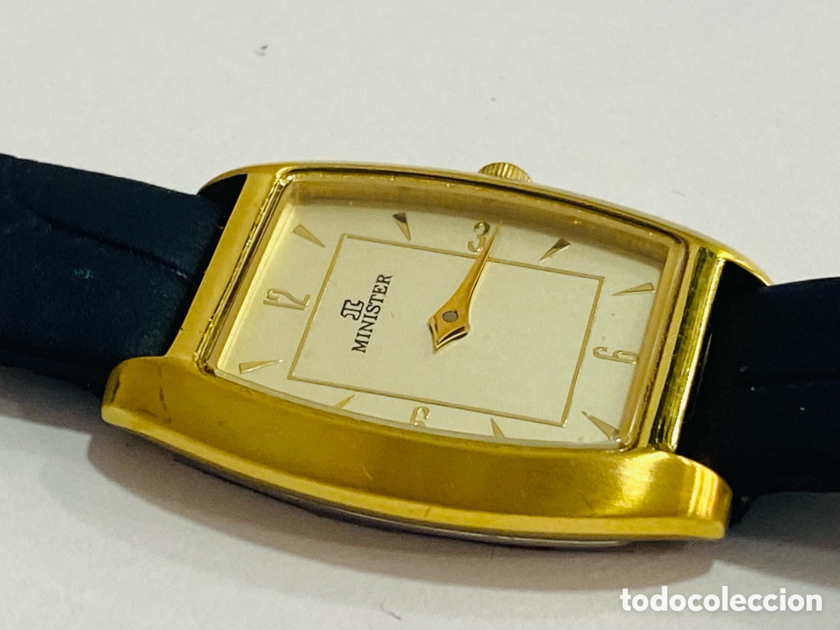 Relojes: Reloj Minister Chapado y Cuero - Foto 5