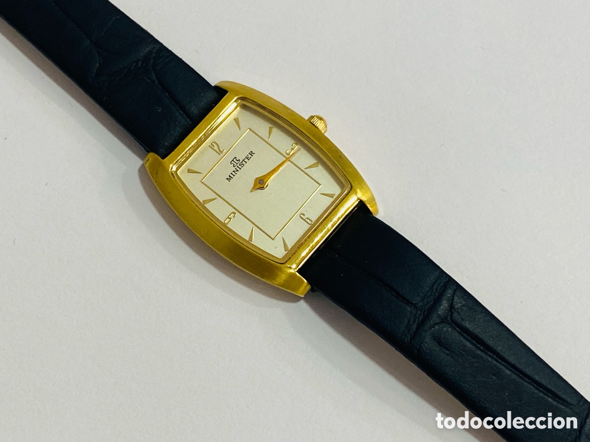 Relojes: Reloj Minister Chapado y Cuero - Foto 6