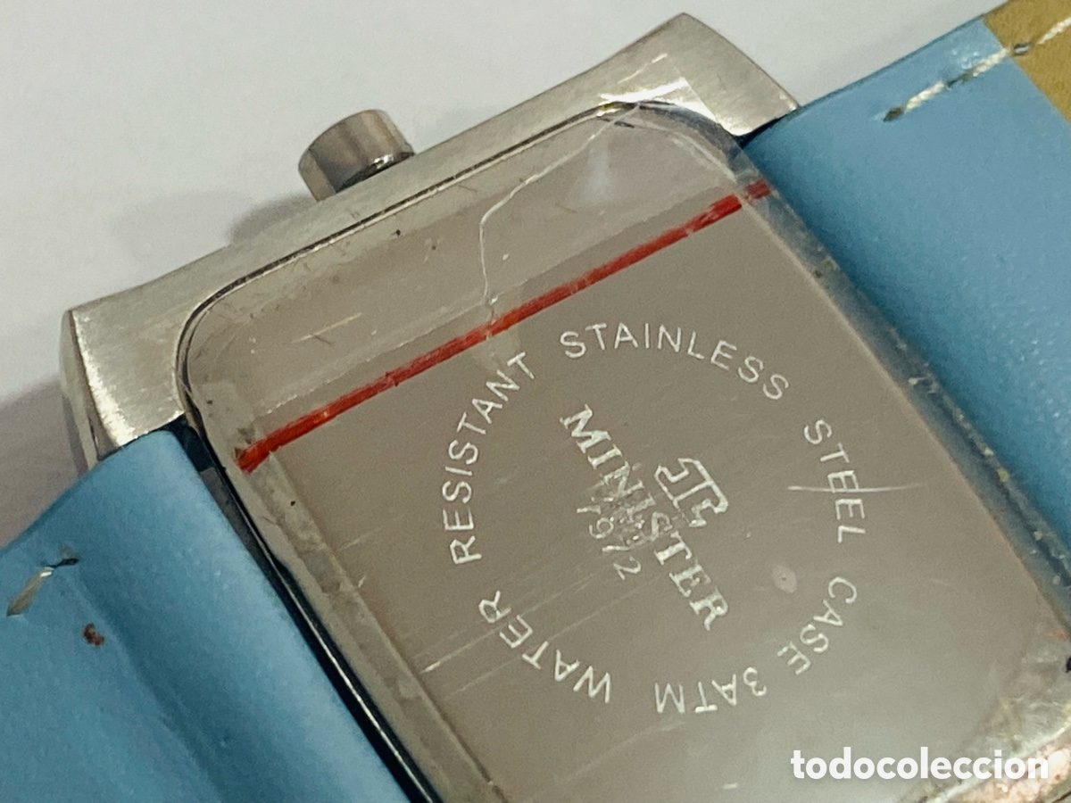 Relojes: Reloj Minister de Cuero Azul - Foto 4