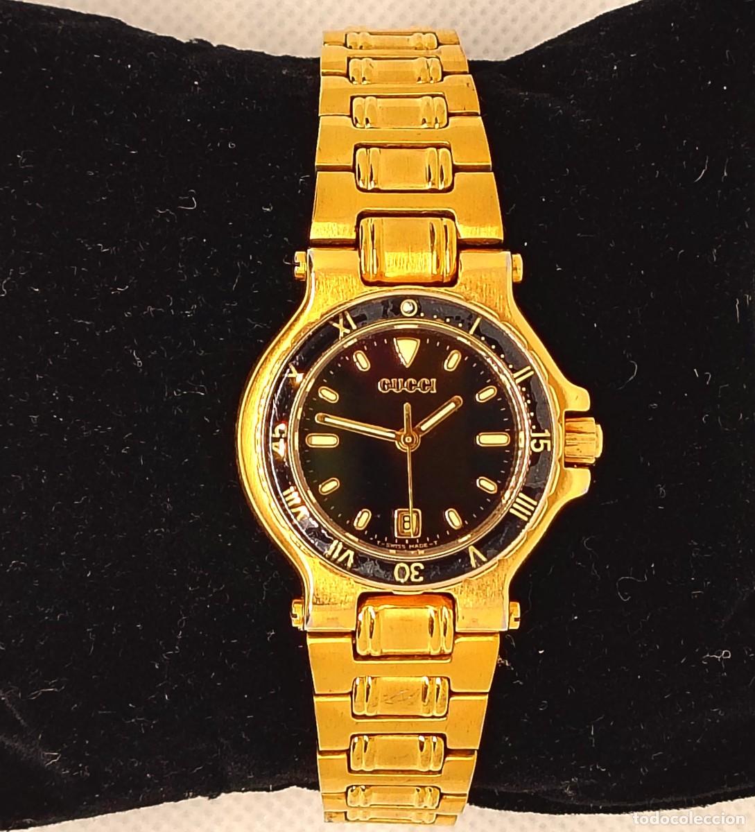 Montres: GUCCI - RELOJ DE DAMA QUARTZ - MODELO 9800 L - CALIBRE ETA 2350 - REF. 713.1030 - CHAPADO 10 MICRONE