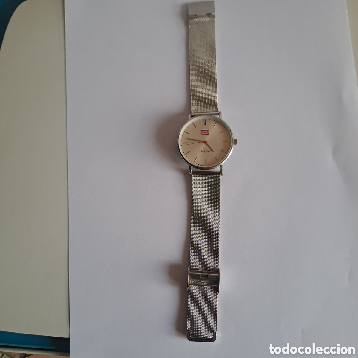 Relojes: CALGARY RELOJ QUARTZ, METALICO. MODELO SILVER MOUNTAIN. FUNCIONA. - Foto 5