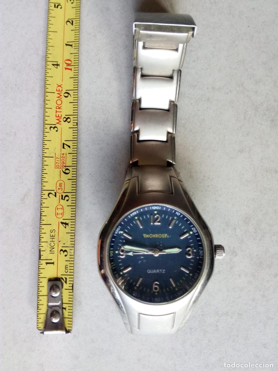 Relojes: Reloj de pulsera Monroe con esfera azul. - Foto 2